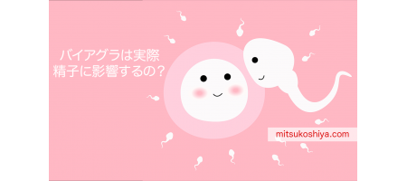バイアグラの服用は精子に影響するのか?