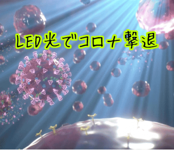 LED光でコロナ治療、照射によりデルタ株の99.9％が消失